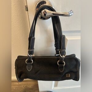 The Sak, hand crochet black hand bag